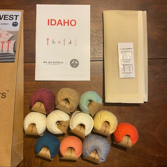 NWT We Are Knitters Petit Point Kit - Idaho Wild Wild West Mini Cotton - Picture 4 of 5